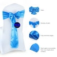 thumbnail image 5 of MDS Pack of 10 satin Chair Sashes Bow for Wedding and Events Supplies Party -Blue, 5 of 7