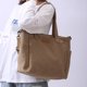 thumbnail image 4 of Bolso De Hombro Lona Mujer Tote Gran Capacidad Señora para Deporte Al Aire Libre Caqui, 4 of 8