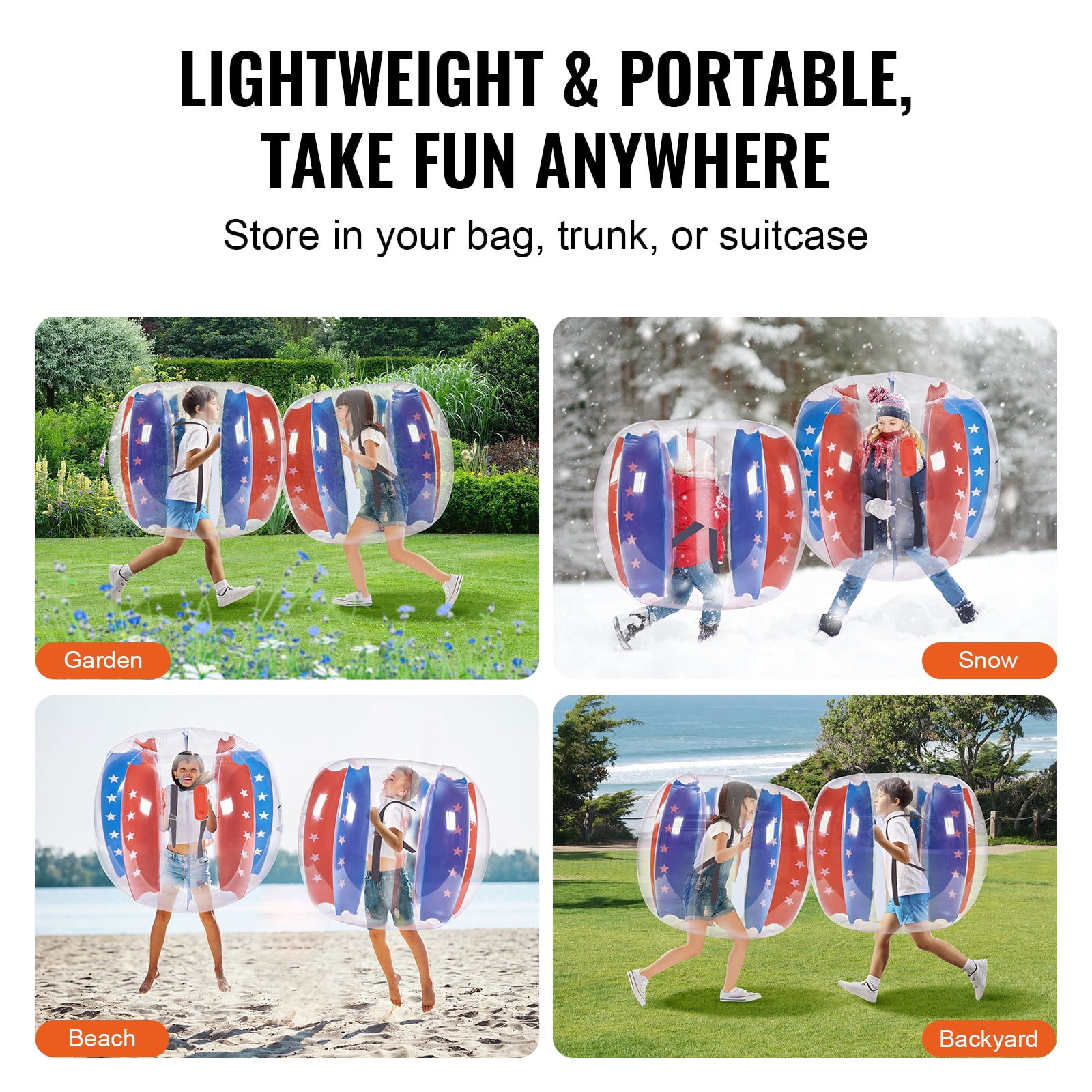 VEVOR Bolas Inflables De Parachoques, Paquete De 2 Bolas De PVC Sumo Zorb De 3 Pies 0 9 M Para Ninos Y Adolescentes 92072201 VEVOR Bolas Inflables De Parachoques, Paquete De 2 Bolas De PVC Sumo Zorb De 3 Pies 0 9 M Para Ninos Y Adolescentes 92072201