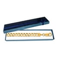 thumbnail image 3 of JewelStop 10k Solid Yellow Gold 8.2 Mm Comfort Curb Chain Bracelet 8.5" Lobster Claw Clasp, 3 of 5