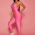 thumbnail image 3 of Aayomet Jumpsuits For Women Dressy Women's Pants Fitness Large Backless Jumpsuit Size Exercise Yoga Women's Jumpsuit,Hot Pink XL, 3 of 4