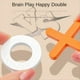 thumbnail image 5 of XO para Niños Tic--Toe Ejercicio Pensamiento Lógico Juego de Mesa Cerebral Juego de Educación Temprana para Padres e Hijos Naranja, 5 of 6