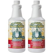 The Amazing Doctor Zymes Eliminator Concentrate - Lawn and Garden Indoor and Outdoor Plant Insects Mildews Eliminator Lawn and Garden - Concentrated - 2 Pack of 1 Quart Size