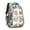 Boston Terrier Dog-1, variant on Bulldog Dog and Flower Florals Backpack for School,Cute School Bag,Schoolbag with Adjustable Shoulder Straps & Padded Back,16.9 Inch