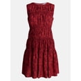 thumbnail image 6 of Time and Tru Women's Smocked Sleeveless Mini Dress, Sizes XS-XXXL, 6 of 6