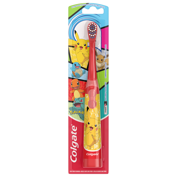 Colgate Kids Battery Toothbrush, Pokemon Toothbrush, 1 Pack