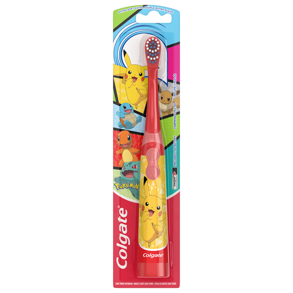 Colgate Kids Powered Vibrating Toothbrush, Pokemon, 1 Pack