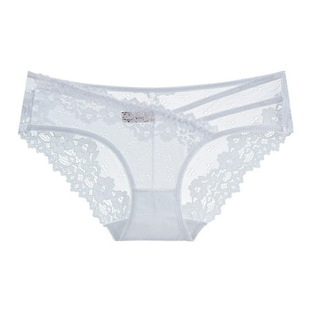 

Babysbule Womens Underwear Clearance Womens Underwear Womens High Waist Sexy Lace Mesh Underpants Womens Cute Panties