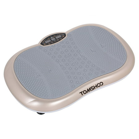 TOMSHOO Touchscreen LCD Body Vibration Platform Fitness Vibration Plate Machine Workout Trainer Hips Muscle Weight Loss Exercise (Best Vibration Plate For Weight Loss)