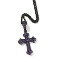thumbnail image 4 of 14K White Gold Over Finish Simulated Diamond Iced Out Holy Jesus Christ Crucifix Cross Custom Charm Pendant Necklace, Gift, Free chain, 4 of 5