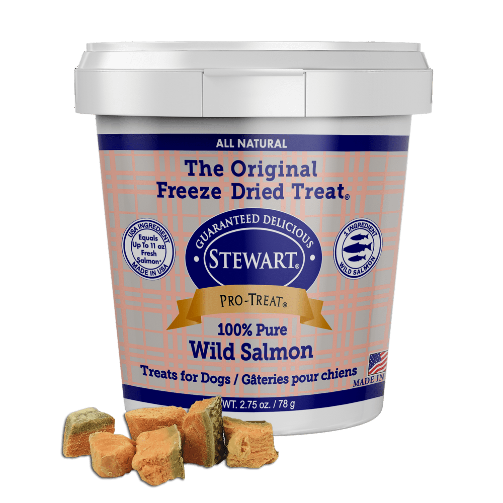 Stewart ProTreat Freeze Dried Wild Salmon 2.75 oz. Tub