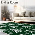 thumbnail image 2 of ODIKA 2'x3' Machine Washable Non-Slip Area Rug, Yuletide Pine Tree Forest Scene Holiday Accent High Traffic Rug with Pad, Green, 733028, 2 of 8