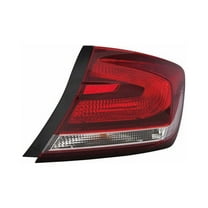 Right Passenger Side Tail Light Assembly - Compatible with 2013 - 2015 Honda Civic 2014