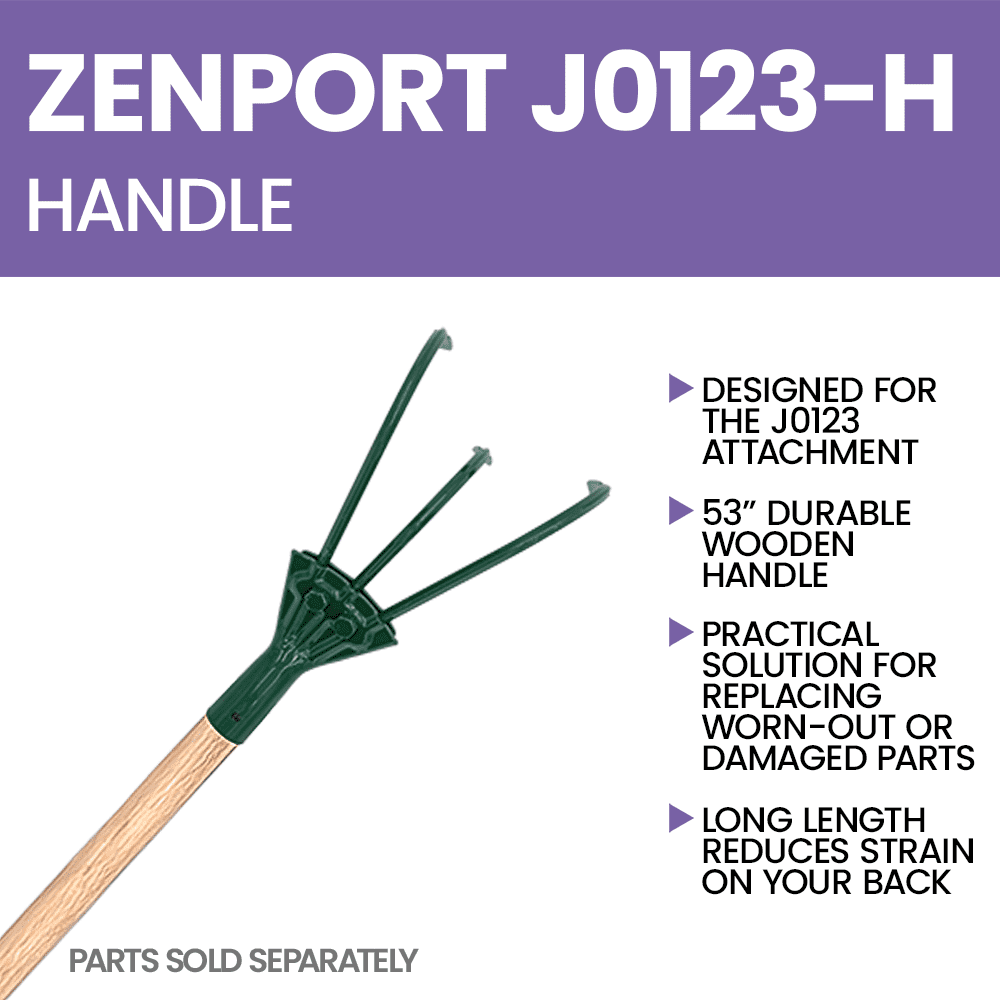 Zenport J0123-H Handle for J0123 3-Prong Cultivator (Sold Separately), Beige