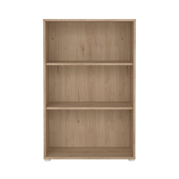 Tvilum Sign Adjustable 3 Shelf Bookcase for Adults, Jackson Hickory