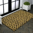 thumbnail image 2 of JONATHAN Y CocoHarbor Greet 3 x 4 Mat, Peater Classic Casual Commerical Natural Coir - Natural/Black Dot, NRF106A-34, 2 of 4