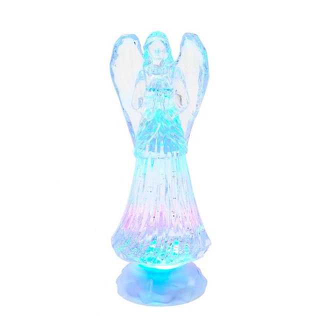 Kurt S. Adler JEL1405 10.5 in. Battery-Operated LED Light-Up Angel with Water Table Piece