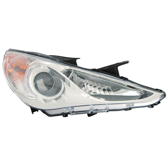 KAI New CAPA Certified Standard Replacement Passenger Side Headlight Assembly, Fits 2011-2014 Hyundai Sonata