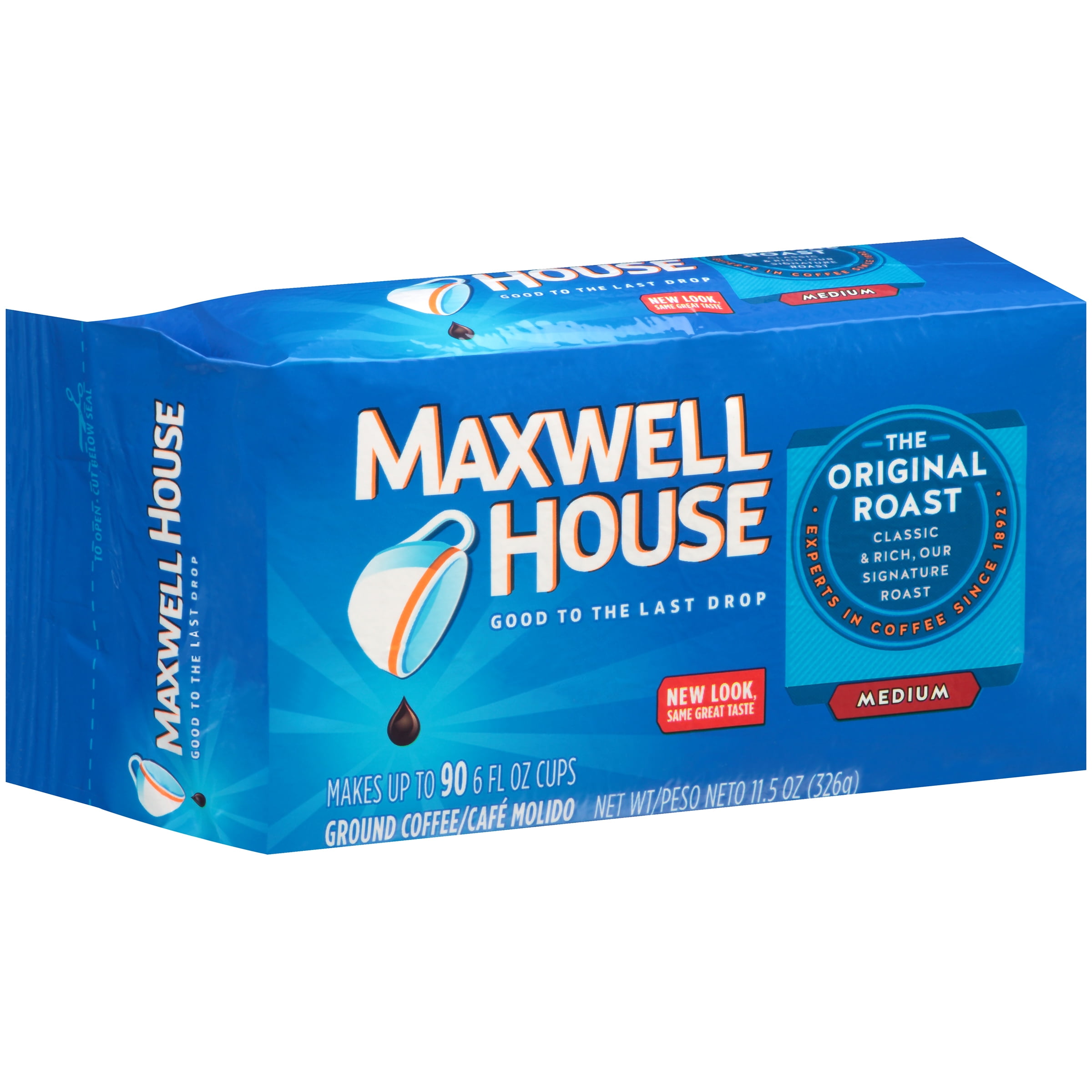 Maxwell House Original Roast Ground Coffee, 11.5 oz Vacuum Pack ...