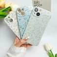 thumbnail image 6 of Floral Case for iPhone 15 Cute Flower Rose Pattern Aesthetic iPhone 15 Case Vintage Girls Women,Oil Flowers Girly Trendy Slim Fit TPU Shockproof Protective Case, Green, 6 of 14