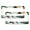 Pattern-31, variant on License Plate Frames Watercolor Palm Leaves And Abstract Geometric Triangles Auto Decorative Frames Cars Protector Cover Holder 2 PCS Abstract Summer Geometric Watercolor Palm Tree Leaf Aluminum