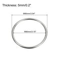 thumbnail image 2 of 304 Inoxidable Acero O Anillos, 2uds 90mm(3,54) Exterior Diámetro 5mm Grosor Multiusos Metal Soldado O-Anillo Redondo Anillo, 2 of 6