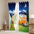 thumbnail image 3 of Erosebridal Teens Kawaii RV Car Black Out Curtains,Boys Girls Music Theme Guitar Curtains Pack of 2 (42x63 Each),Microfiber Bedroom Decor, 3 of 6