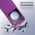 thumbnail image 6 of for Samsung Galaxy Z Flip 5 Case Case Liquid Silicone Case Dual Layer Hybrid Hard PC Soft Silicone Gel Rubber Bumper Slim Phone Case for Samsung Galaxy Z Flip 5 5G, Purple, 6 of 11