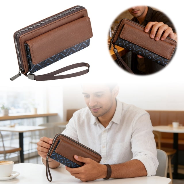 Decoration A Large Capacity Zipper Handbag That Combines European Style With Retro.