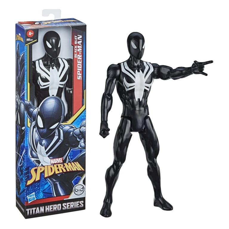Spider-Man Titan Hero Series Web Warriors Black Suit Spider