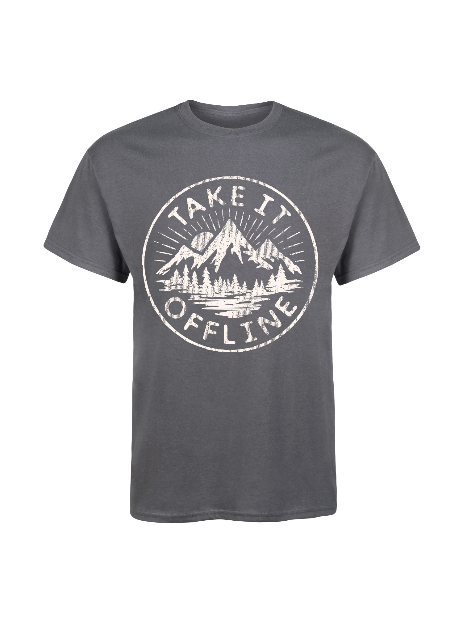 Instant Message Take It Offline Men S Short Sleeve Graphic T Shirt Walmart Com Walmart Com