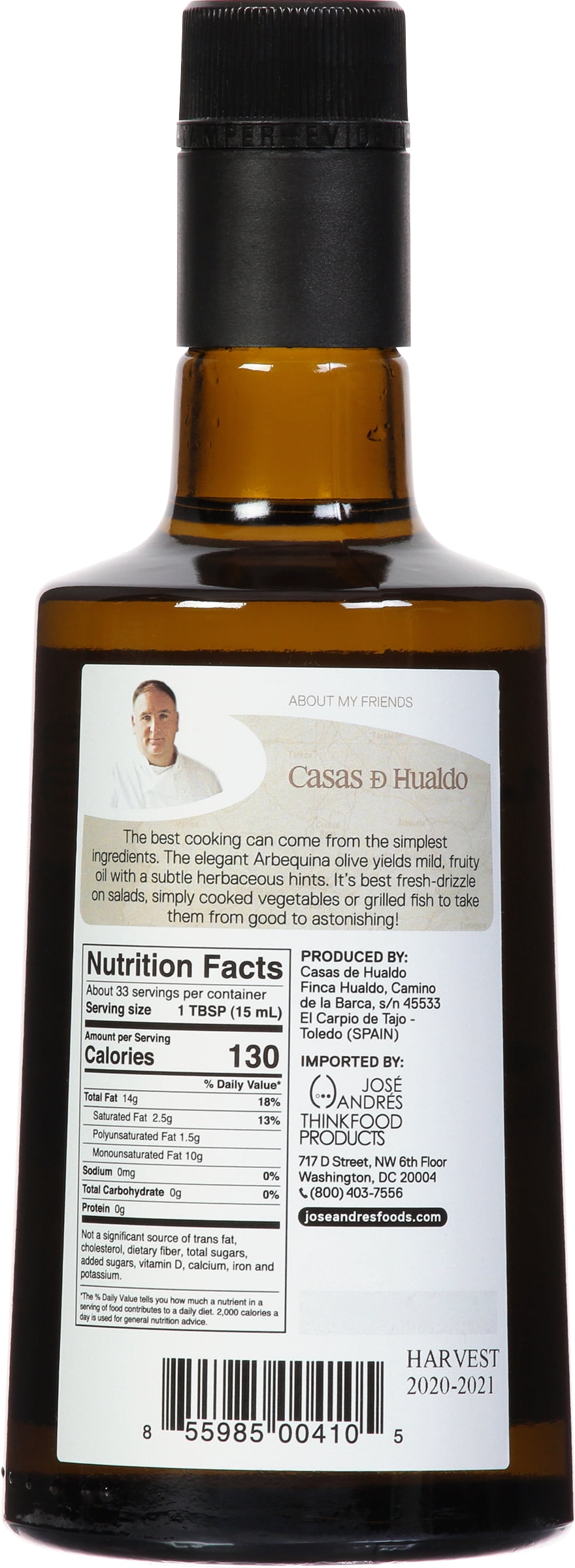 Jose Andres Arbequina Olive Oil, 16.9 OZ, 12 Pack