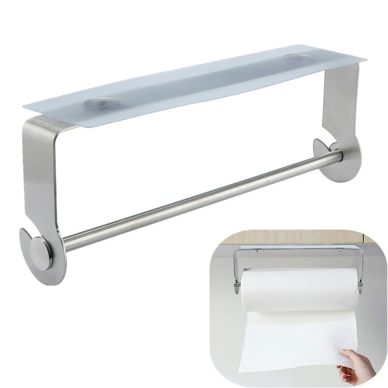  HONZUEN Paper Towel Holder Under Cabinet, Adhesive or