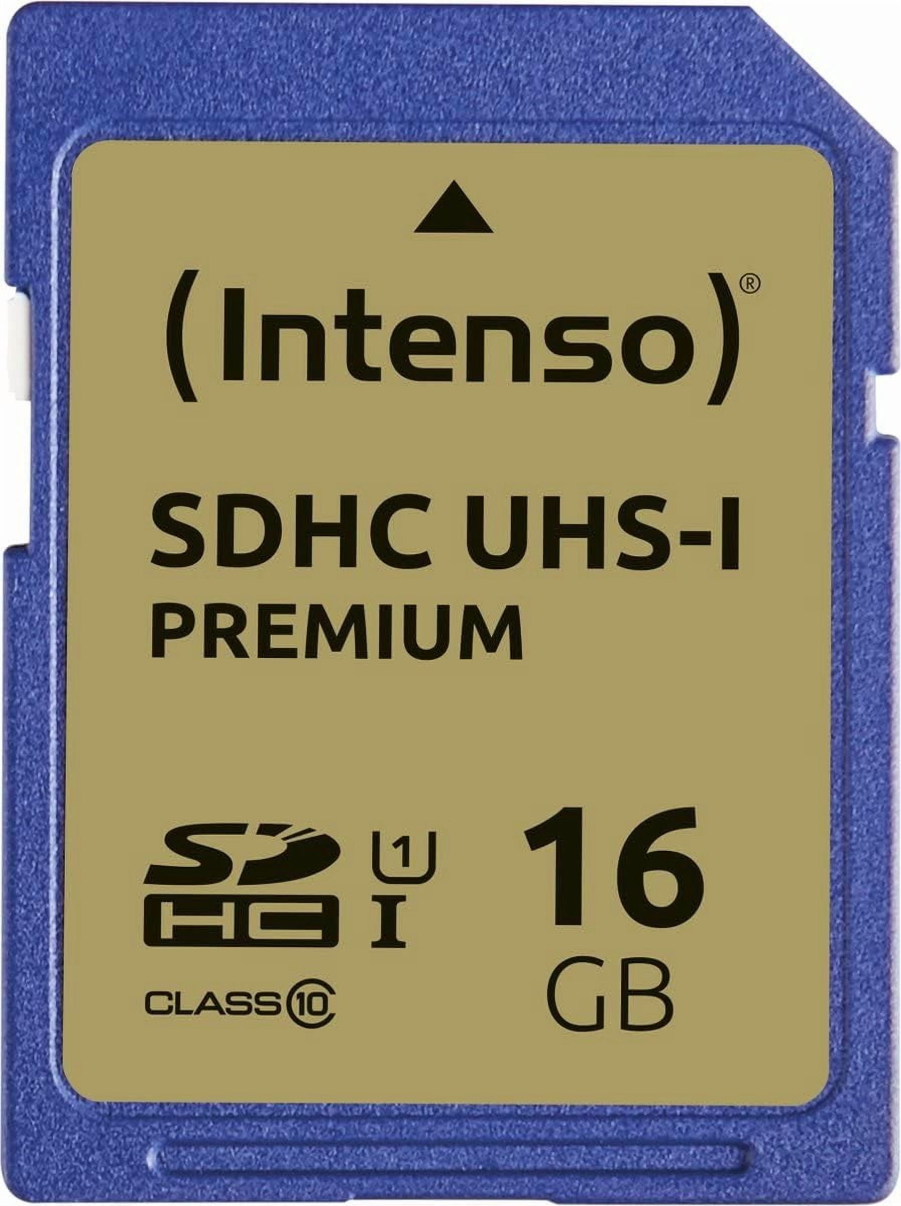 No Author Intenso Premium SDHC Memory Card, Class 10 UHS-I, 16 GB, Blue 16 GB SD