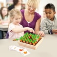 thumbnail image 4 of Childrens Wooden Pull Radish Toy Early Education Alphabet Spelling Puzzle With 26 Cards For English Learning And Memory Training Family Game, 4 of 8