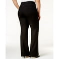 thumbnail image 2 of Alfani Women's Curvy Bootcut Tummy Control Pants Black Size 24W, 2 of 3