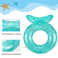 thumbnail image 3 of MoKo Mermaid Pool Float, 23" Inflatable Swimming Ring for Kid, Blue, 3 of 7