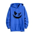 thumbnail image 5 of Sudadera con capucha para mujer, estampada, cuello redondo, manga larga, sudadera con capucha, camiseta, blusa, blusa de poliéster para hombre, 5 of 5