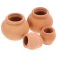 thumbnail image 4 of HLONK 4Pcs Small  Flower Planter Container Terracotta Nursery Pot for Garden Use 1.3x0.9x0.9in, 4 of 7