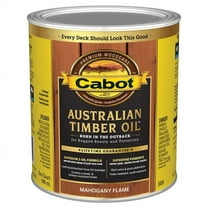 Cabot Australian Timber Oil Translucent Exterior Oil Finish, Mahogany Flame, 1 Qt.