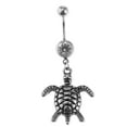 thumbnail image 4 of KLKCMS 14G Belly Button Steel Navel Barbell Jewelry Tortoise, 4 of 9