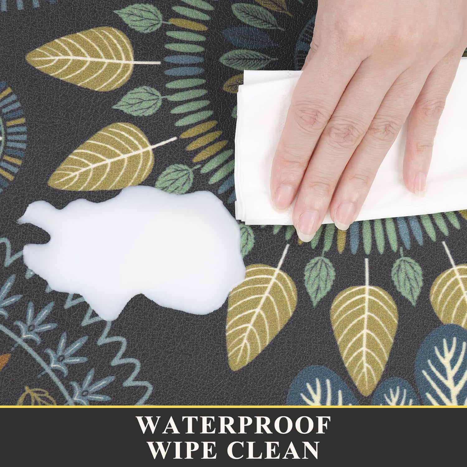 Boho Kitchen Rugs Set of 2 Anti Fatigue Mats for Kitchen Floor Cushioned Kitchen Rugs and Mats Non Skid Waterproof Kitchen Runner Comfort Standing Mat