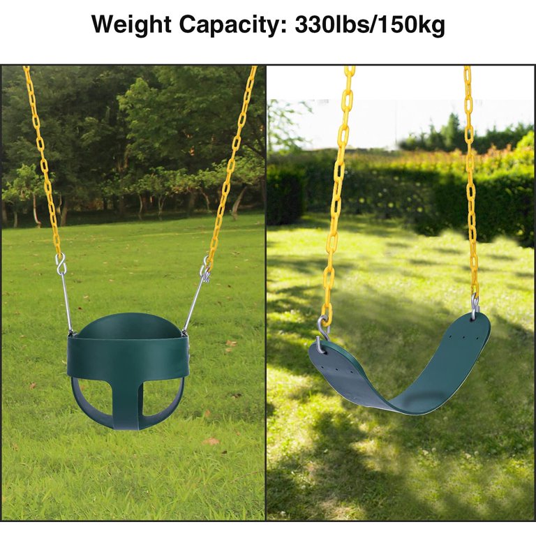 REDCAMP High Back Full Bucket Swing and Heavy Duty Swing Seat for