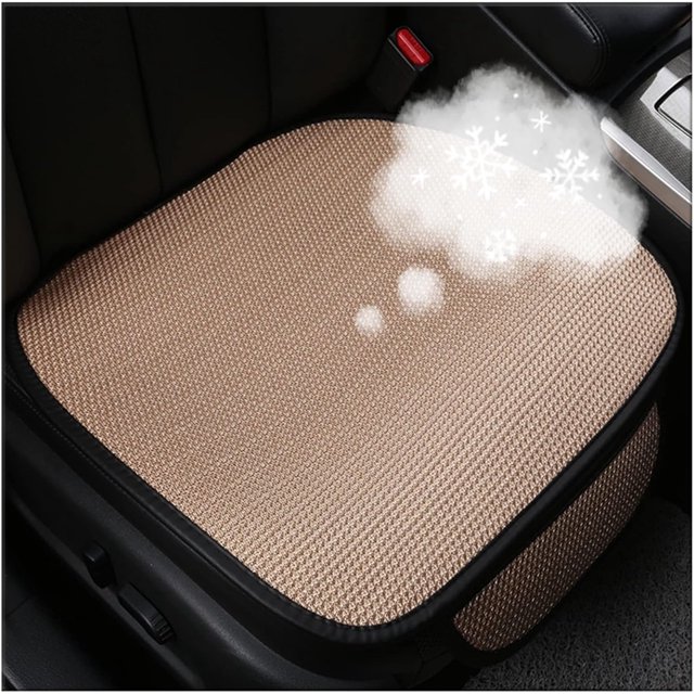 Almohadilla antideslizante para asiento de coche para verano, transpirable y refrescante, almohadilla antideslizante de seda de hielo para asiento de coche – 2024 nuevas fundas universales para asien