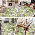 thumbnail image 5 of Large Area Rugs for Living Room Bedroom, Green Botanical 8'x10' Rug Washable Carpet Runner Indoor Outdoor, Spring Floral Summer Botanical Rustic Non Slip Floor Mats Rug for Kitchen, Patio, 5 of 8