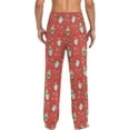 thumbnail image 2 of Top-kevin Christmas Gnoomes Santa Claus Pajama Pants Men's Lounge Pants Straight-Fit Men Pajama Bottoms, 2 of 7