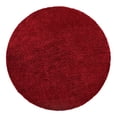 thumbnail image 3 of Unique Loom Everyday Shag Collection Area Rug - Solid (10' 2" Round Cherry Red), 3 of 6
