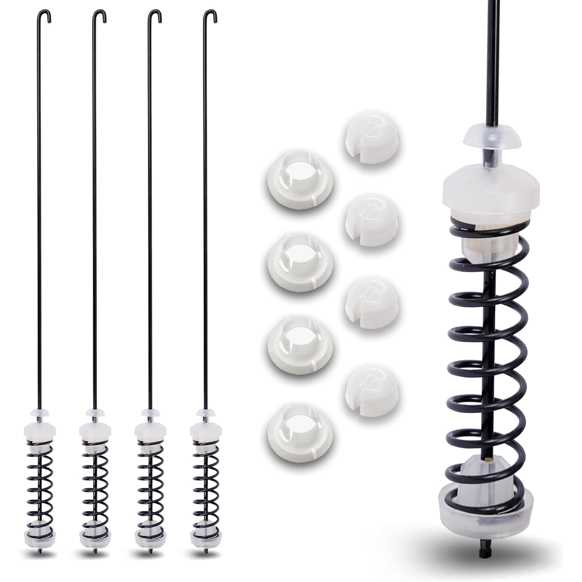 4Pcs Washer Suspension Rod Kit Replaces For Amana NTW4605EW0 NTW4516FW1 NTW4516FW2 NTW4516FW3 Washer