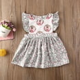 thumbnail image 2 of TheFound Sister Suit Sleeveless Flower Rabbit Print Romper/Dress + Headband Set, 2 of 8