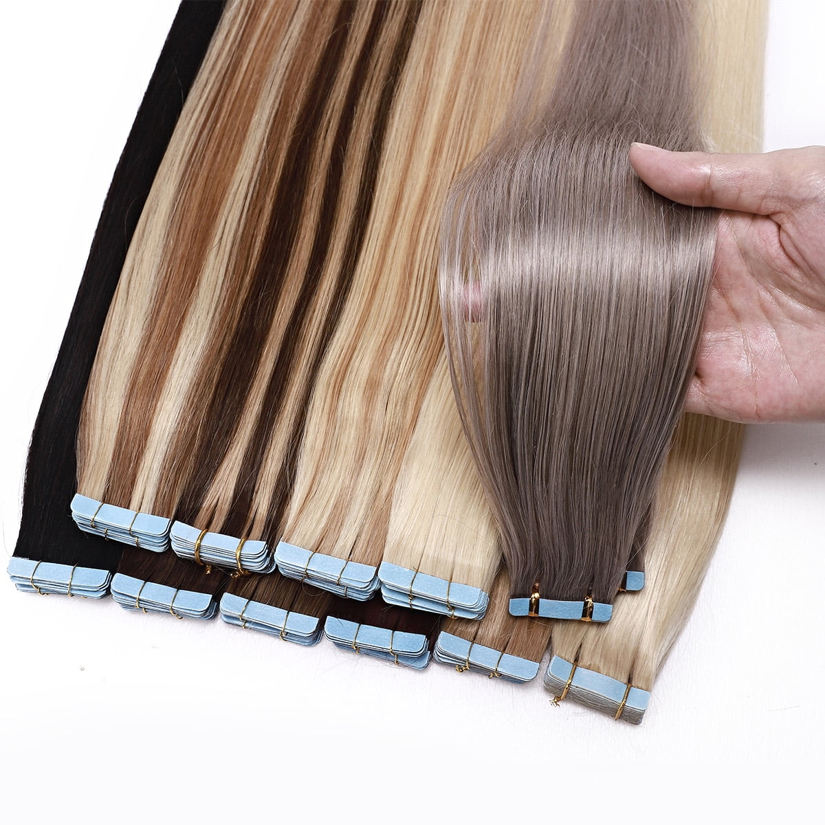 Snoilite Tape in Human Hair Extensions Highlight Balayage Long